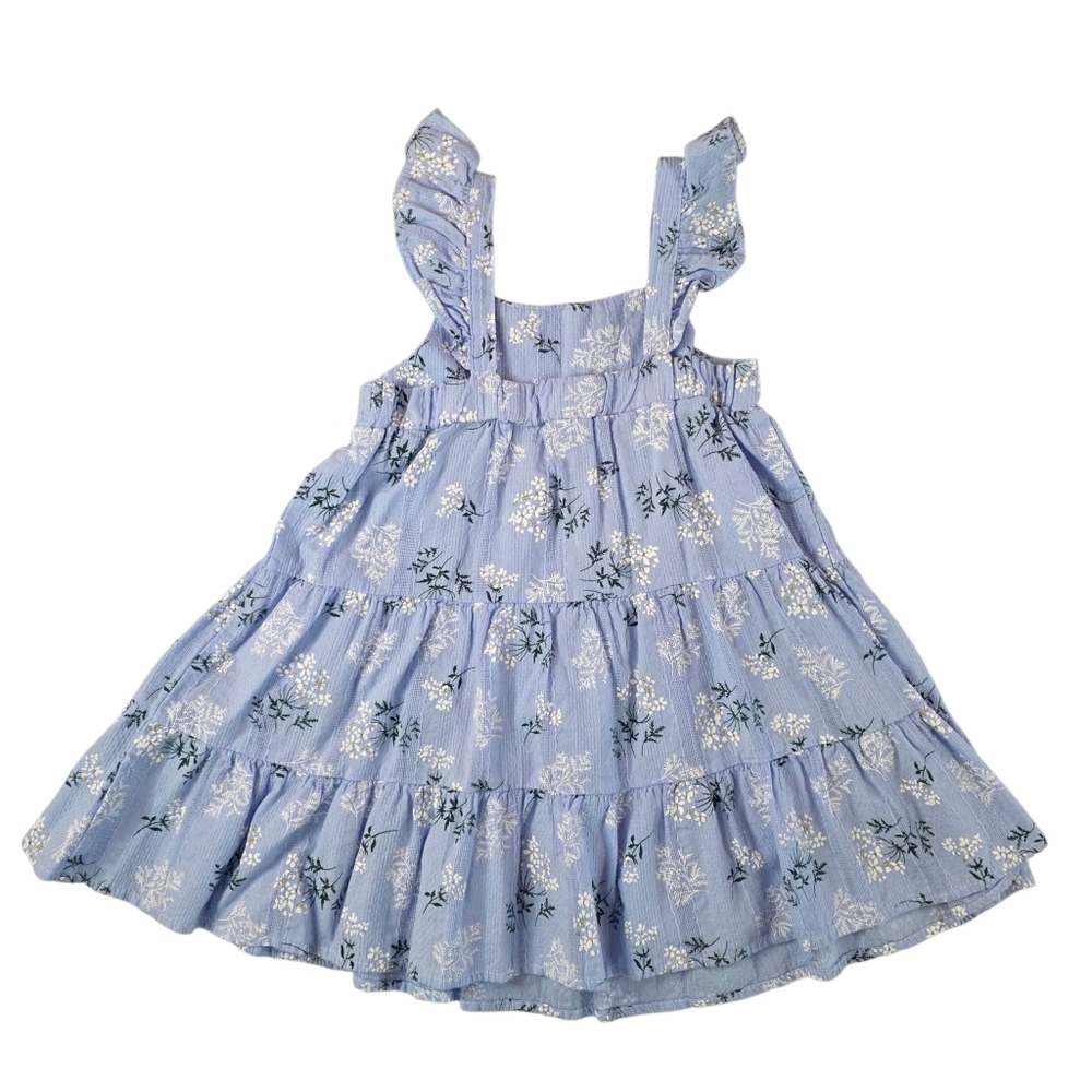 Girls 4T Spring Summer Sleeveless Dress Bundle 3PC Floral Cotton Easter Sundress - Picture 7 of 12